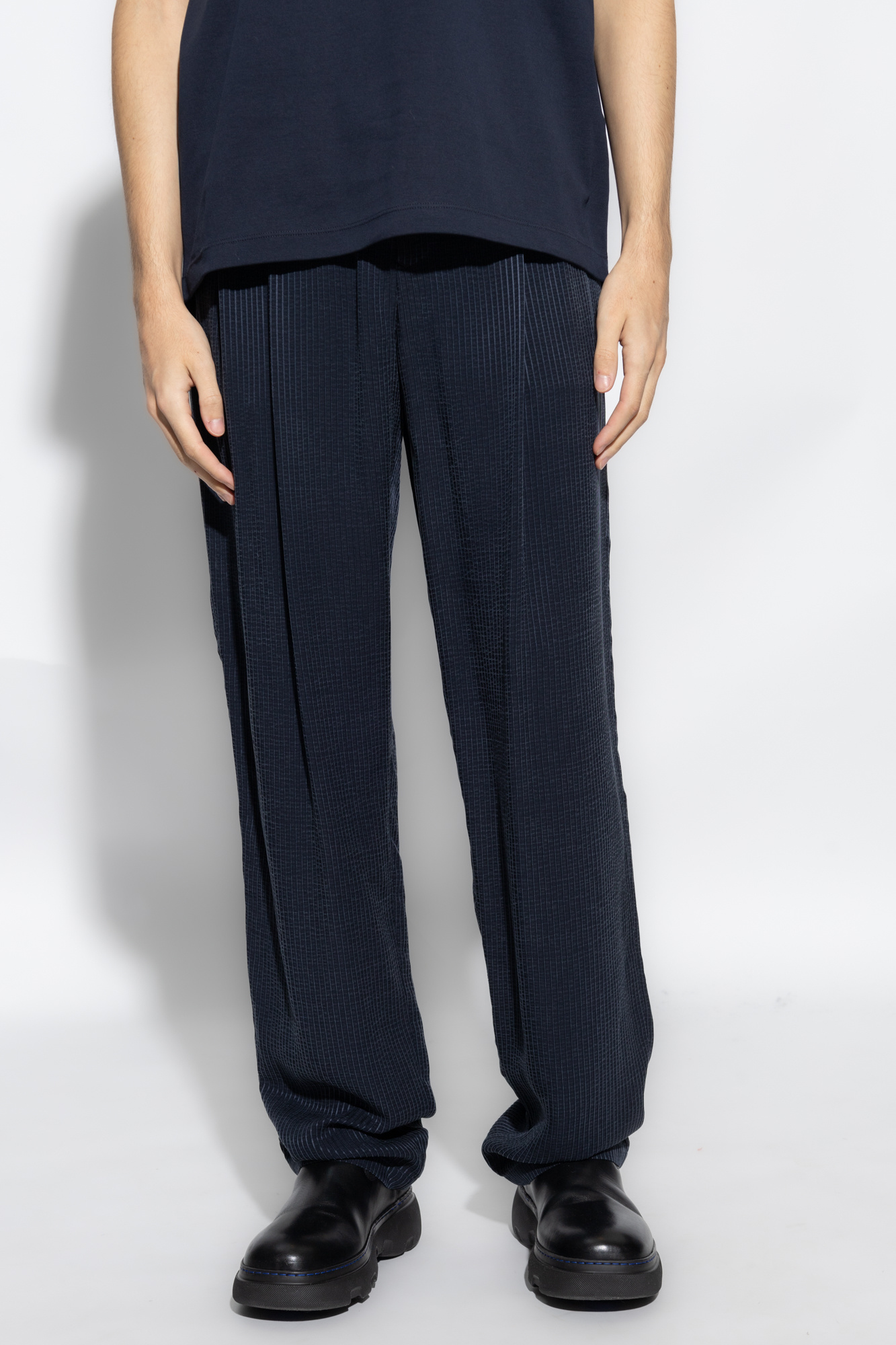 giorgio armani wide straight slacks 【公式通販】